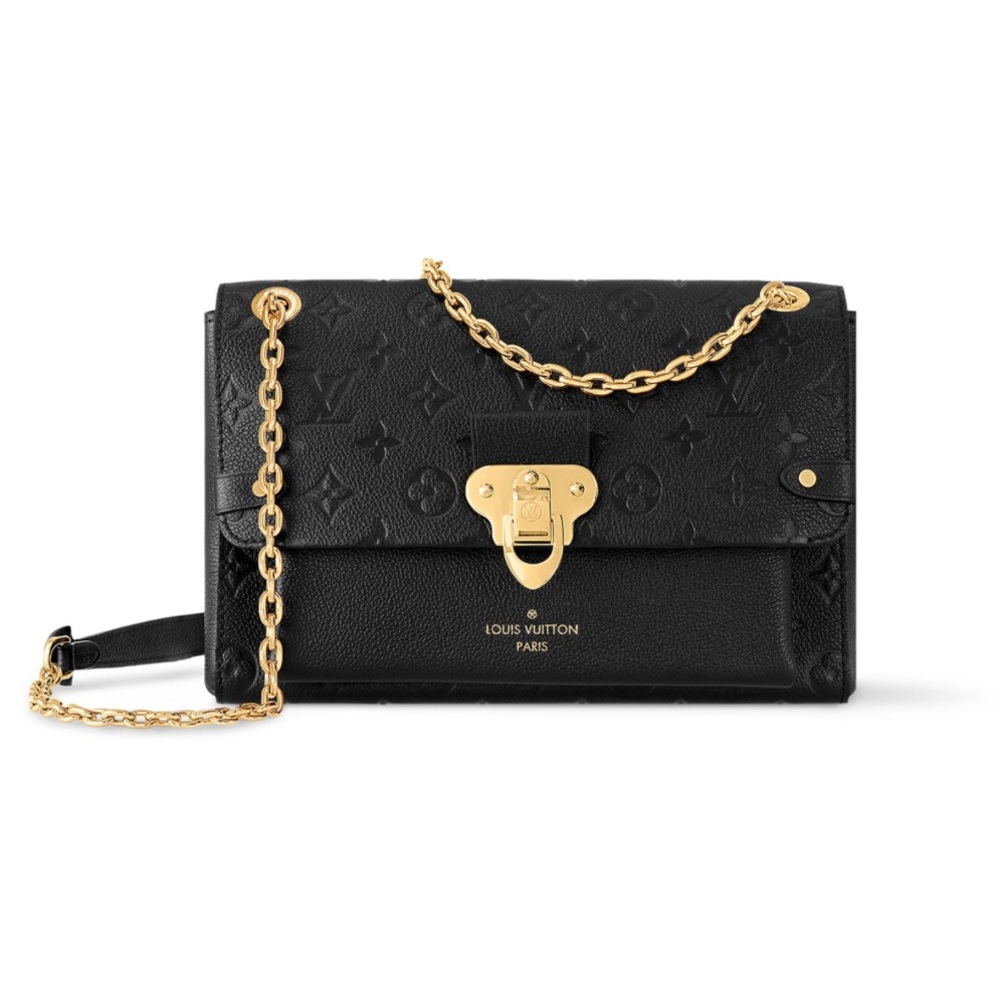 Louis Vuitton Vavin PM black shoulder crossbody bag golden hardware - Picture 1 of 17